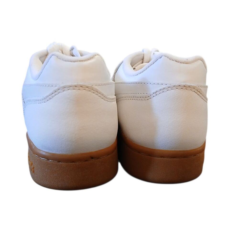 Reebok Workout Plus Full Grain Leather Men's Sneakers White Gum US Sz 10.5 READ - Picture 6 of 15